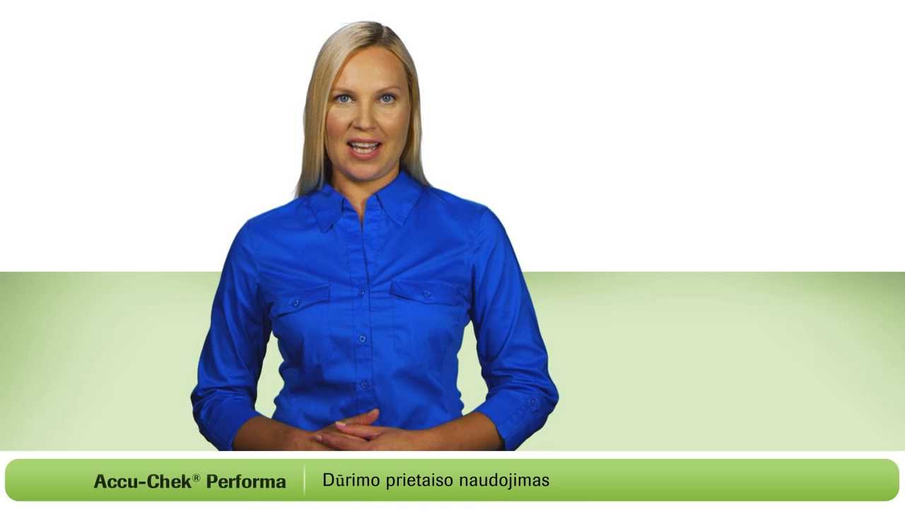 Kaip Naudoti Accu-Chek® Performa Gliukozės Kiekio Kraujyje Stebėjimo Sistemą